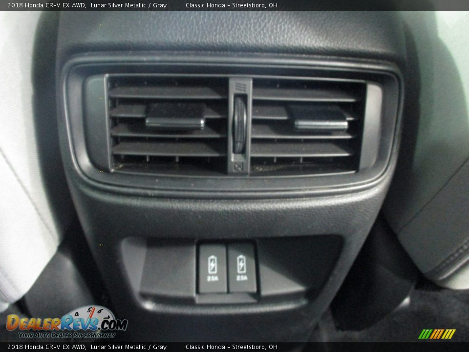 2018 Honda CR-V EX AWD Lunar Silver Metallic / Gray Photo #24