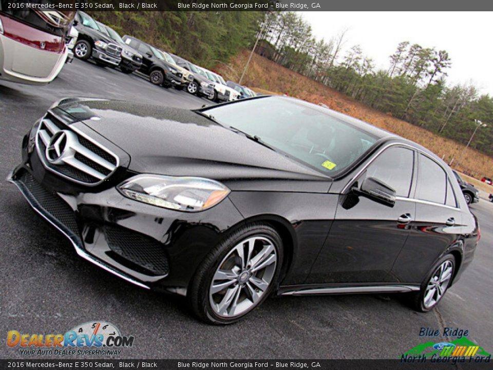 2016 Mercedes-Benz E 350 Sedan Black / Black Photo #24