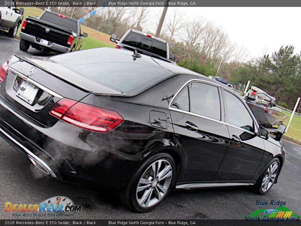 2016 Mercedes-Benz E 350 Sedan Black / Black Photo #26