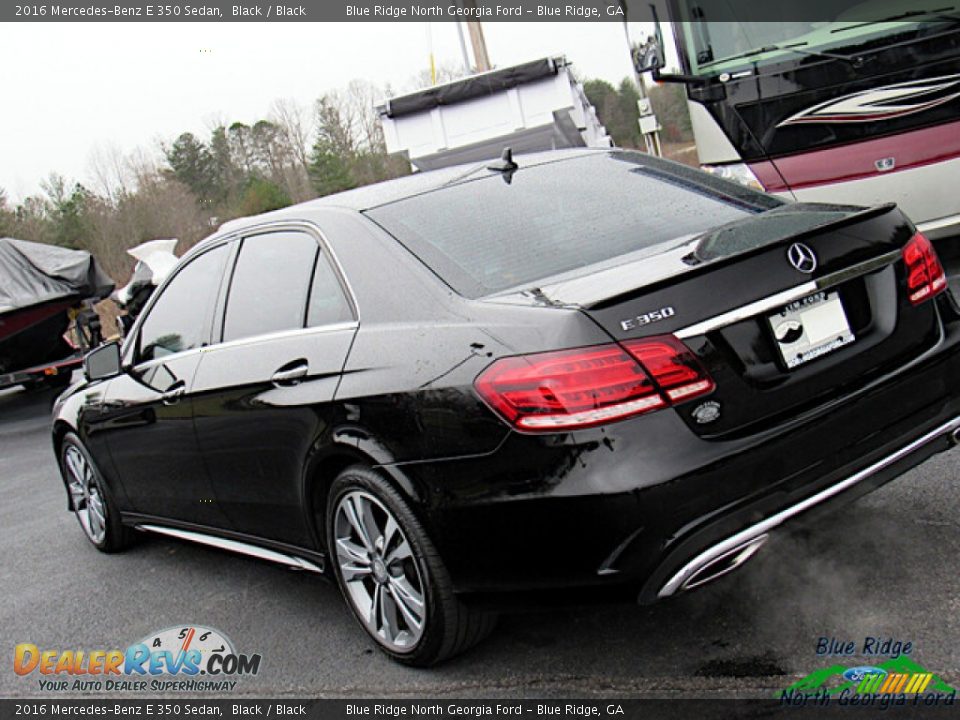 2016 Mercedes-Benz E 350 Sedan Black / Black Photo #27