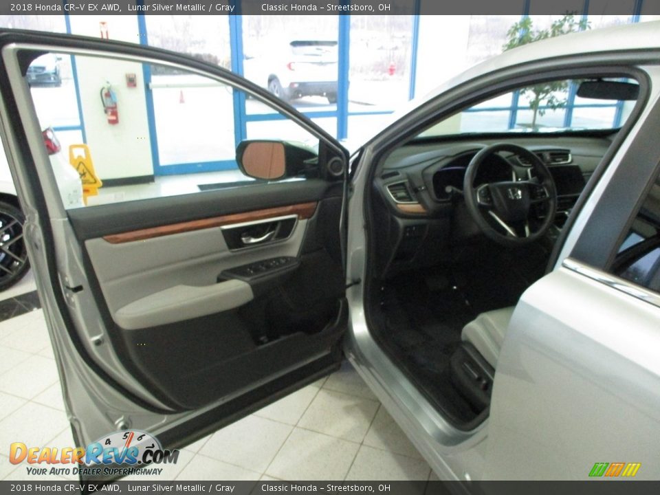 2018 Honda CR-V EX AWD Lunar Silver Metallic / Gray Photo #28