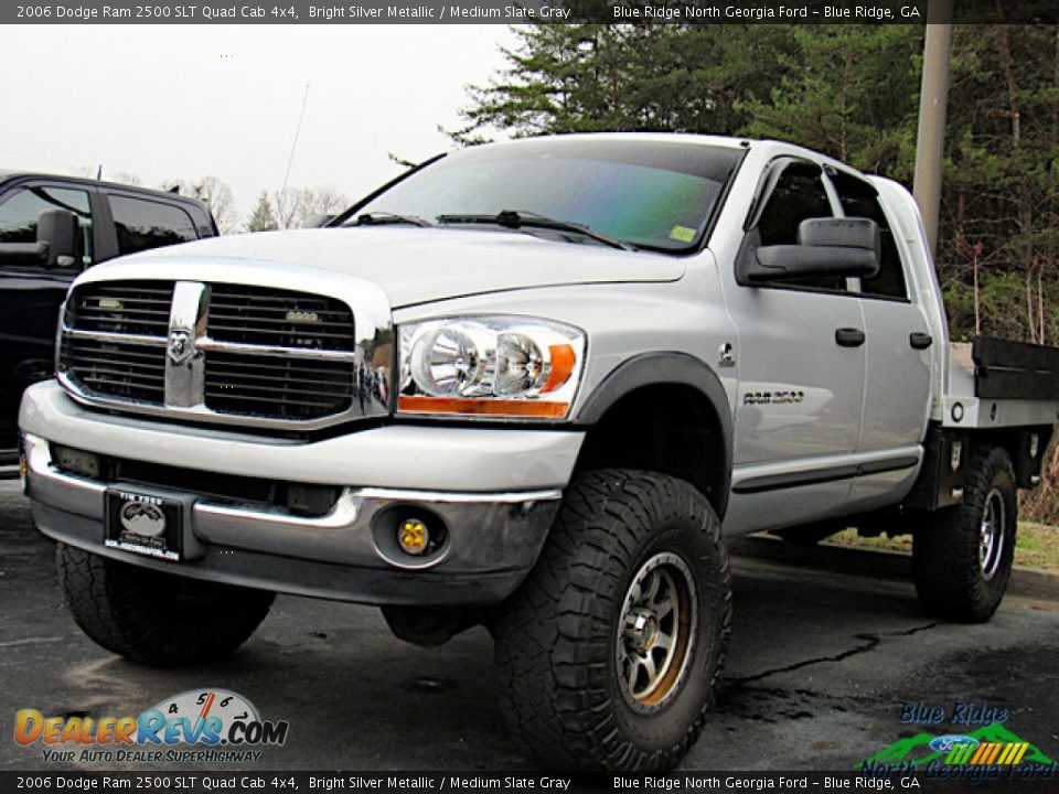 2006 Dodge Ram 2500 SLT Quad Cab 4x4 Bright Silver Metallic / Medium Slate Gray Photo #1