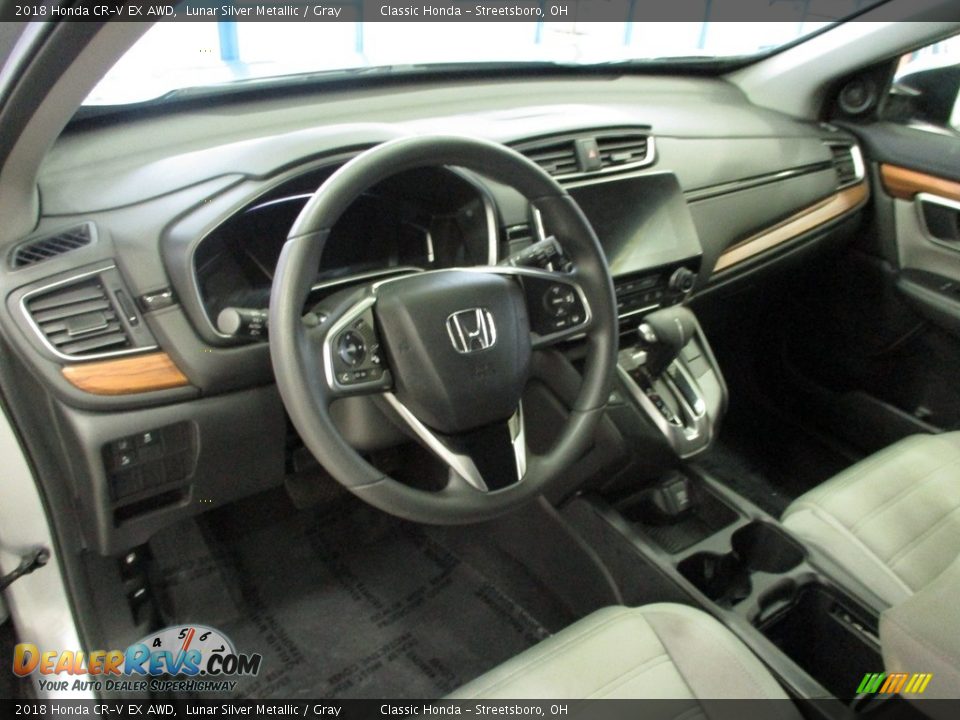 2018 Honda CR-V EX AWD Lunar Silver Metallic / Gray Photo #31