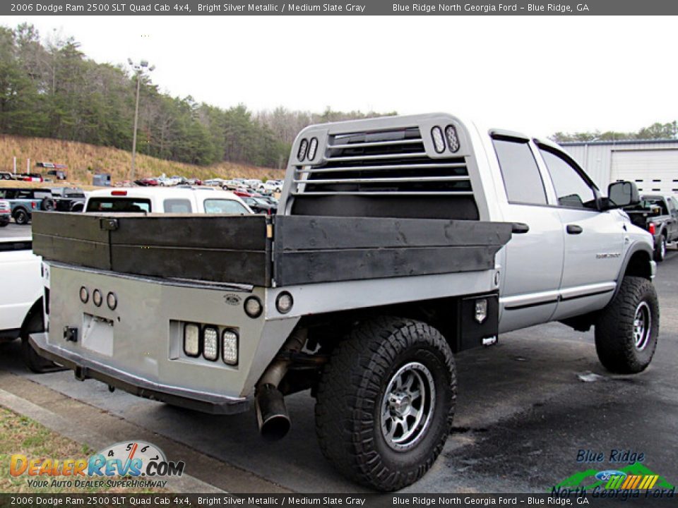 2006 Dodge Ram 2500 SLT Quad Cab 4x4 Bright Silver Metallic / Medium Slate Gray Photo #3