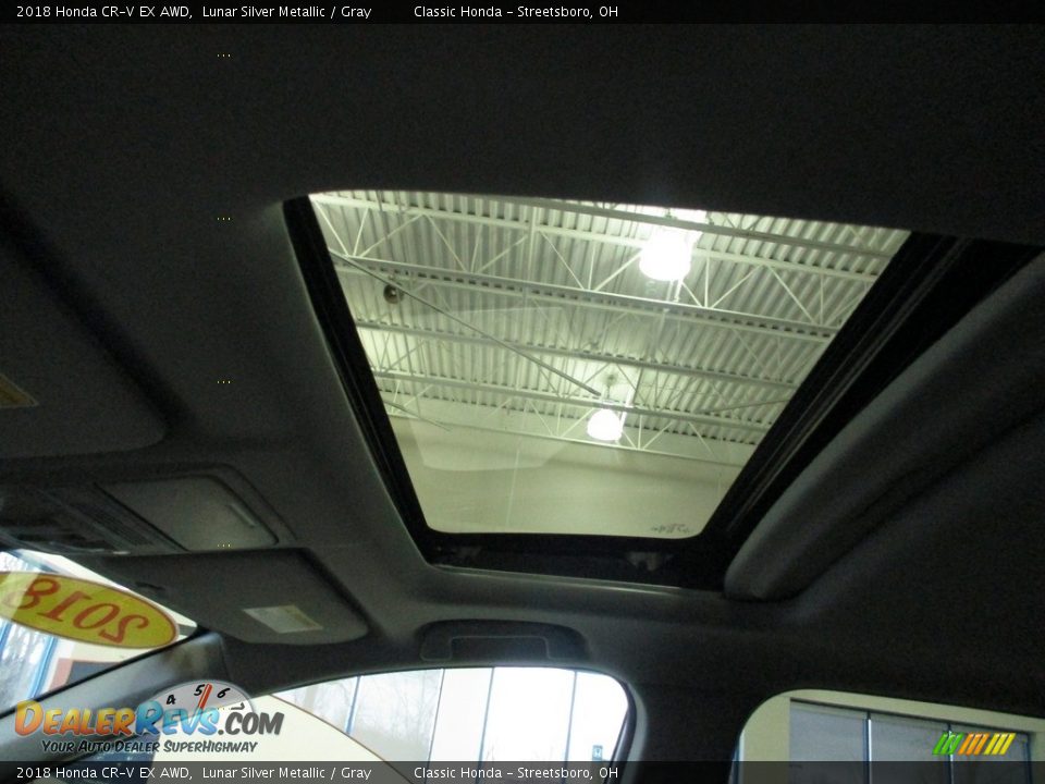 2018 Honda CR-V EX AWD Lunar Silver Metallic / Gray Photo #32
