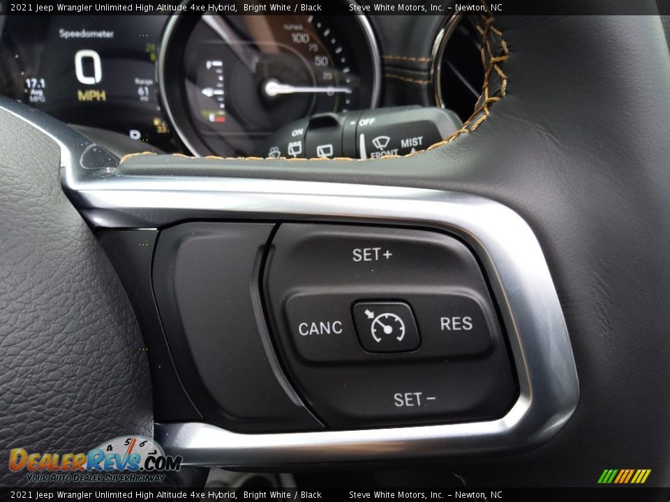 2021 Jeep Wrangler Unlimited High Altitude 4xe Hybrid Steering Wheel Photo #25