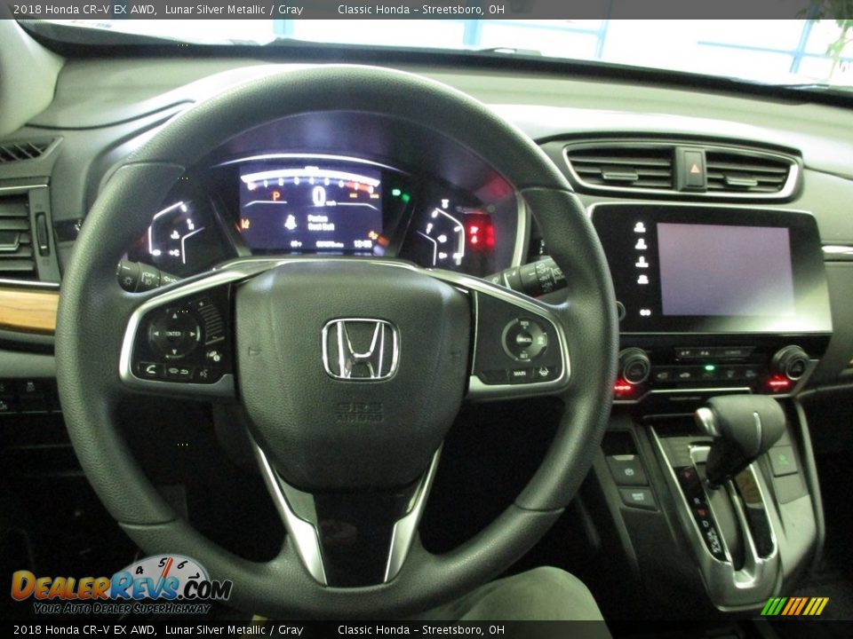 2018 Honda CR-V EX AWD Lunar Silver Metallic / Gray Photo #33