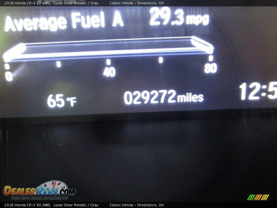 2018 Honda CR-V EX AWD Lunar Silver Metallic / Gray Photo #34