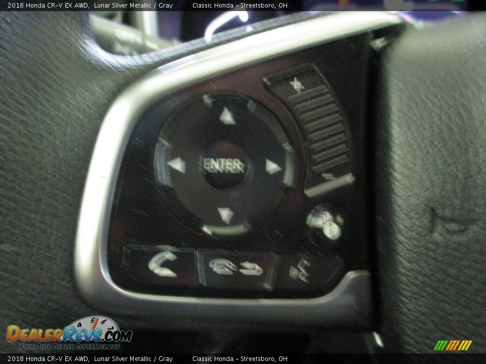 2018 Honda CR-V EX AWD Lunar Silver Metallic / Gray Photo #36