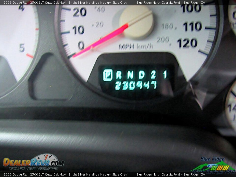 2006 Dodge Ram 2500 SLT Quad Cab 4x4 Bright Silver Metallic / Medium Slate Gray Photo #12