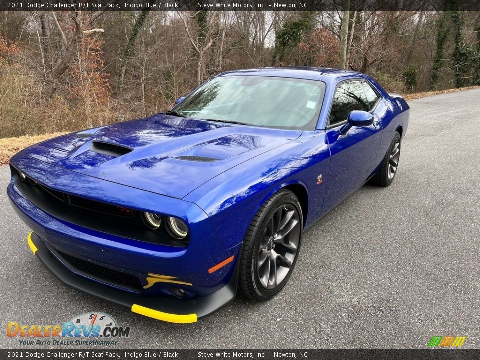 2021 Dodge Challenger R/T Scat Pack Indigo Blue / Black Photo #2