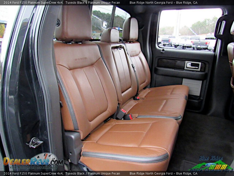 2014 Ford F150 Platinum SuperCrew 4x4 Tuxedo Black / Platinum Unique Pecan Photo #13