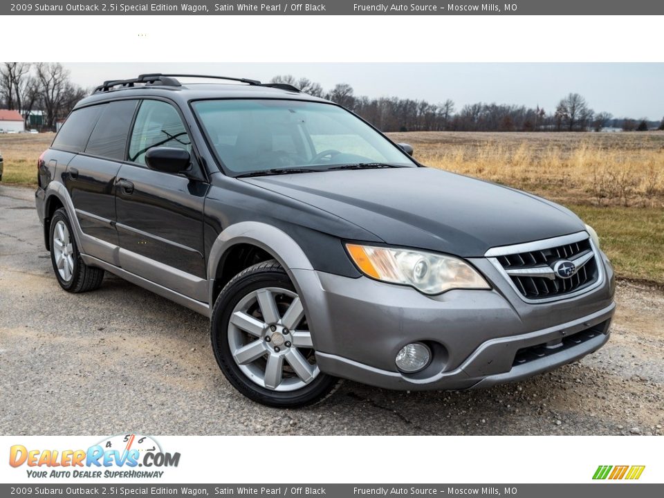 2009 Subaru Outback 2.5i Special Edition Wagon Satin White Pearl / Off Black Photo #1