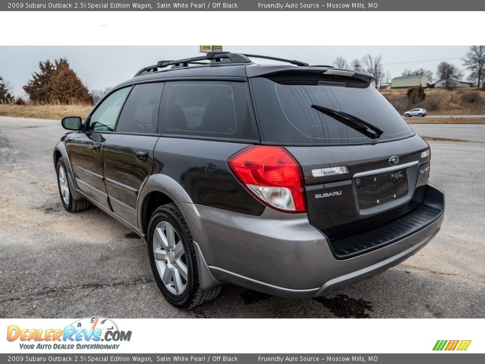 2009 Subaru Outback 2.5i Special Edition Wagon Satin White Pearl / Off Black Photo #6