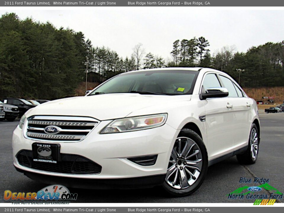 2011 Ford Taurus Limited White Platinum Tri-Coat / Light Stone Photo #1