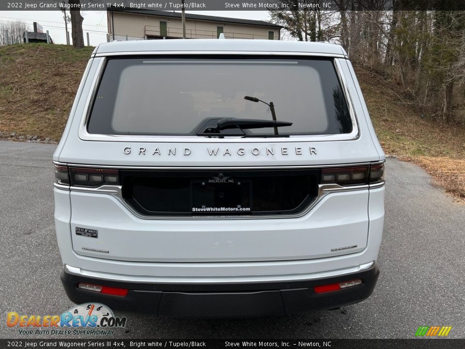 2022 Jeep Grand Wagoneer Series III 4x4 Bright white / Tupelo/Black Photo #11