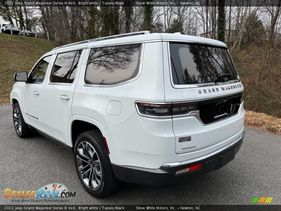 2022 Jeep Grand Wagoneer Series III 4x4 Bright white / Tupelo/Black Photo #13