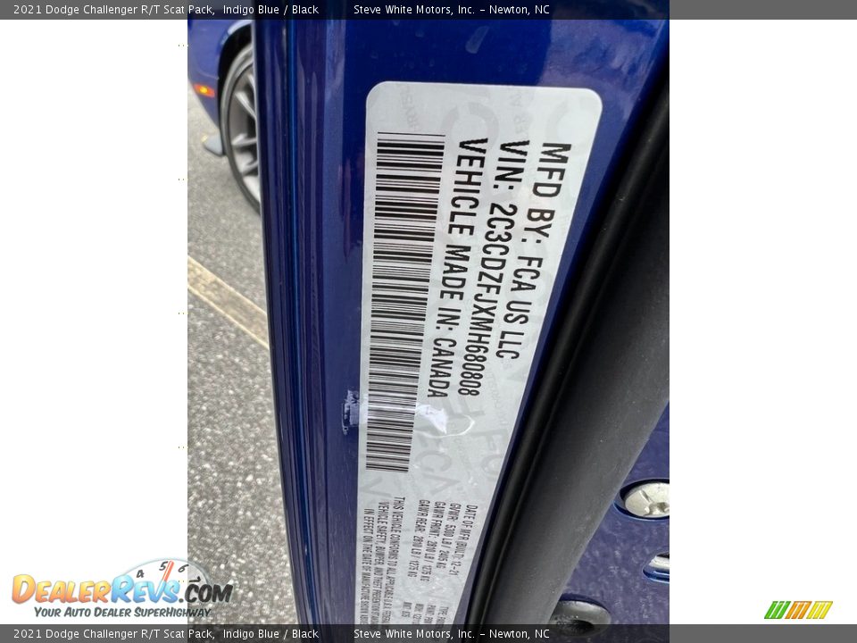 2021 Dodge Challenger R/T Scat Pack Indigo Blue / Black Photo #28