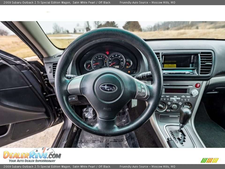 2009 Subaru Outback 2.5i Special Edition Wagon Satin White Pearl / Off Black Photo #27