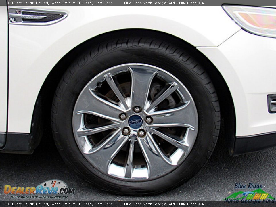 2011 Ford Taurus Limited White Platinum Tri-Coat / Light Stone Photo #9