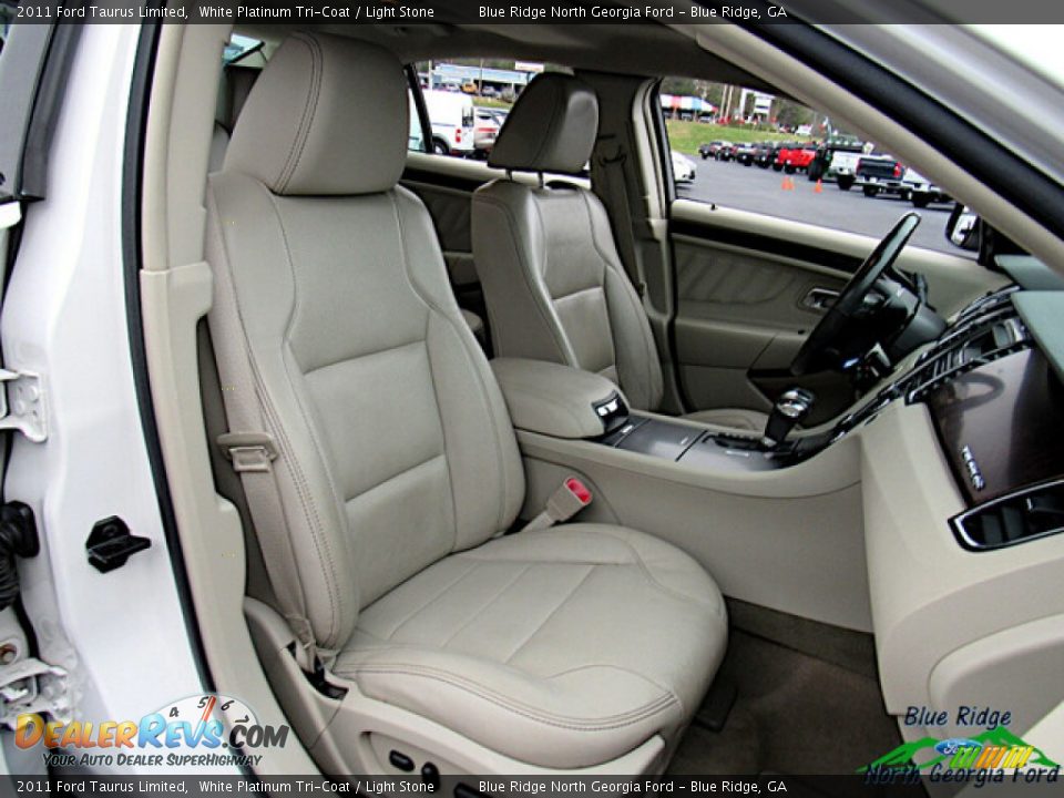 2011 Ford Taurus Limited White Platinum Tri-Coat / Light Stone Photo #11