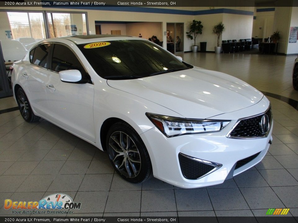 2020 Acura ILX Premium Platinum White Pearl / Ebony Photo #3