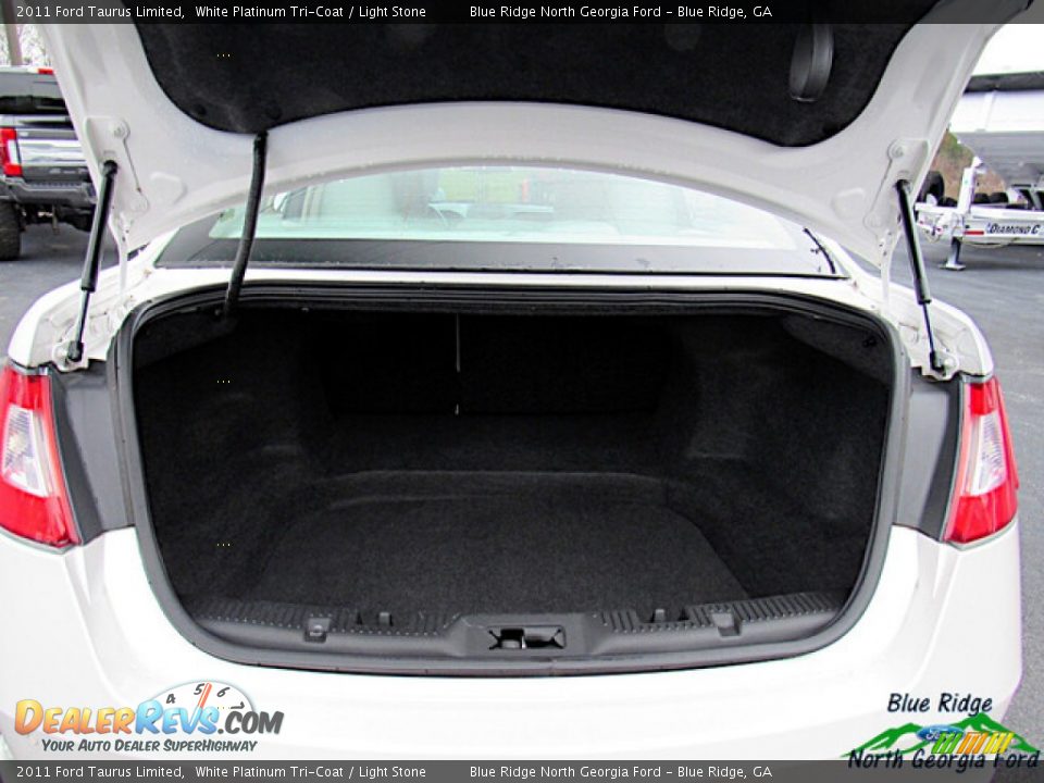 2011 Ford Taurus Limited White Platinum Tri-Coat / Light Stone Photo #13