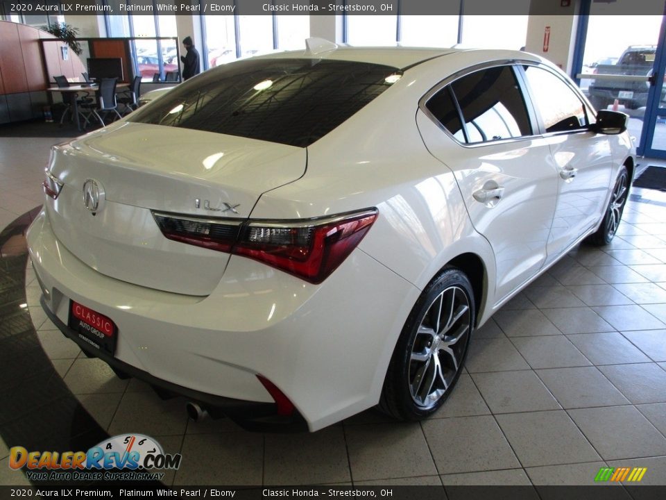 2020 Acura ILX Premium Platinum White Pearl / Ebony Photo #7