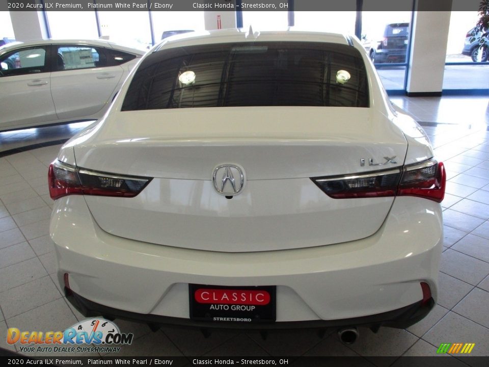 2020 Acura ILX Premium Platinum White Pearl / Ebony Photo #8