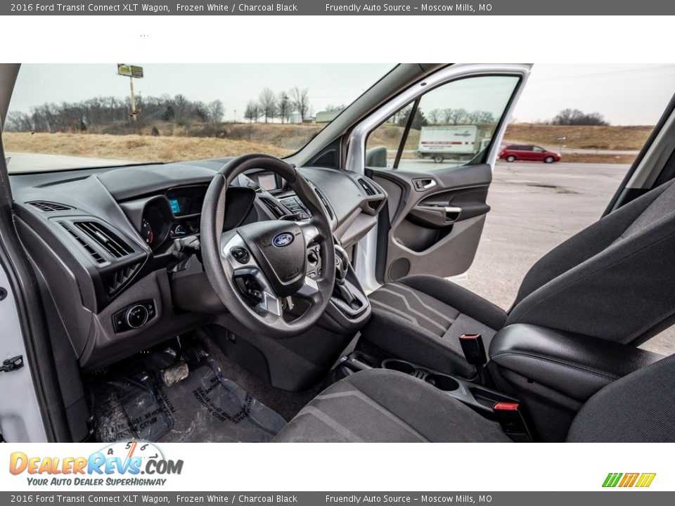 Charcoal Black Interior - 2016 Ford Transit Connect XLT Wagon Photo #19