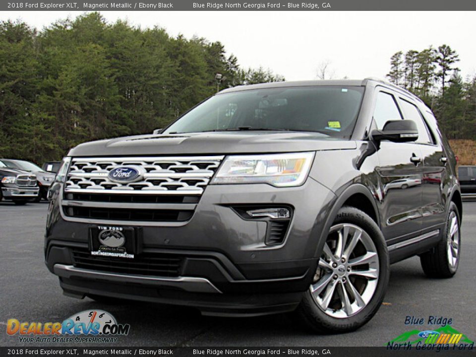 2018 Ford Explorer XLT Magnetic Metallic / Ebony Black Photo #1