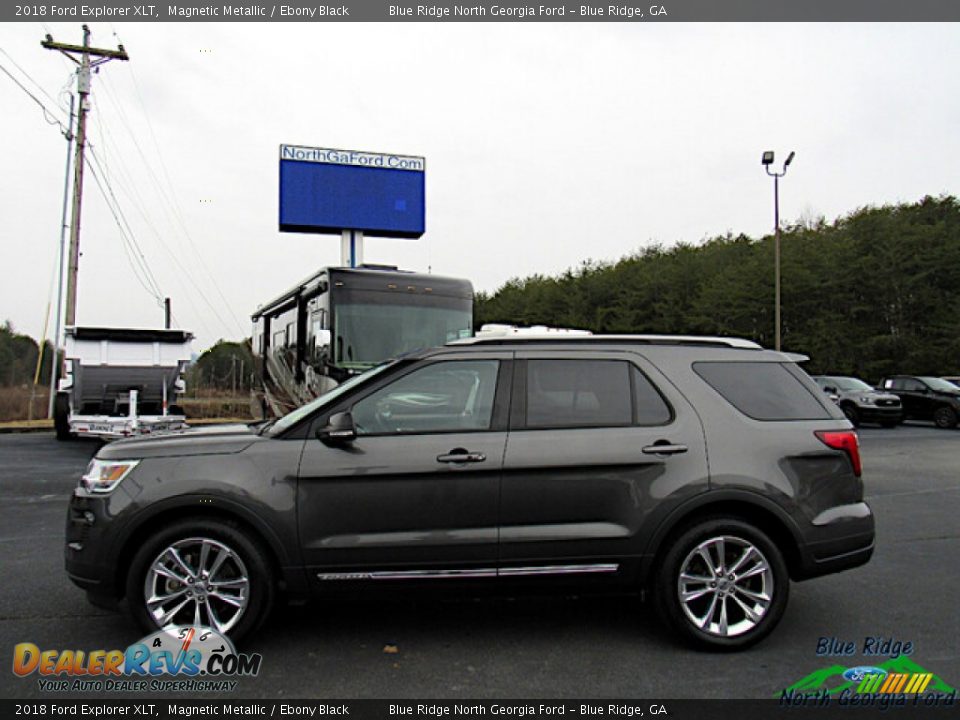 2018 Ford Explorer XLT Magnetic Metallic / Ebony Black Photo #2