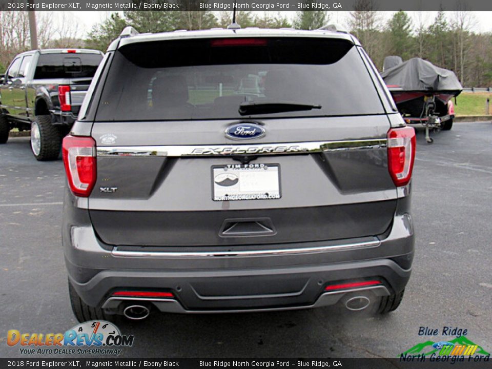 2018 Ford Explorer XLT Magnetic Metallic / Ebony Black Photo #4