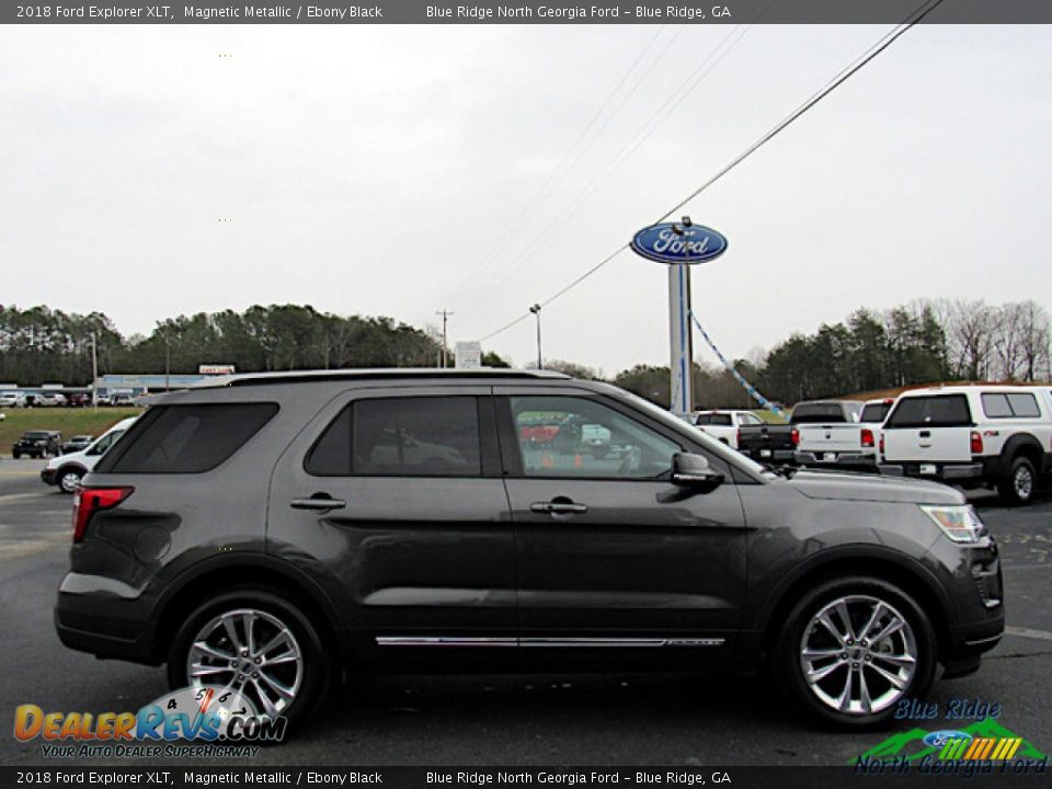 2018 Ford Explorer XLT Magnetic Metallic / Ebony Black Photo #6