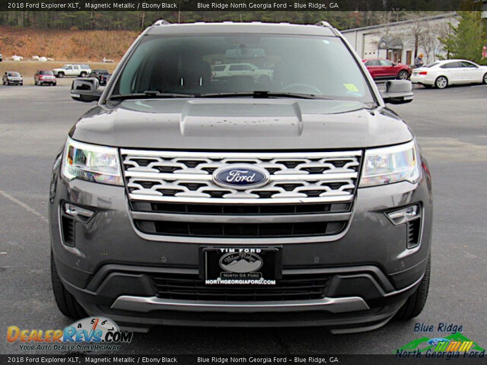 2018 Ford Explorer XLT Magnetic Metallic / Ebony Black Photo #8