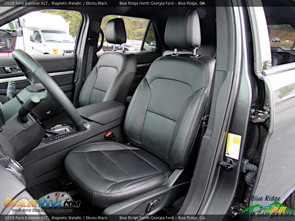 2018 Ford Explorer XLT Magnetic Metallic / Ebony Black Photo #10