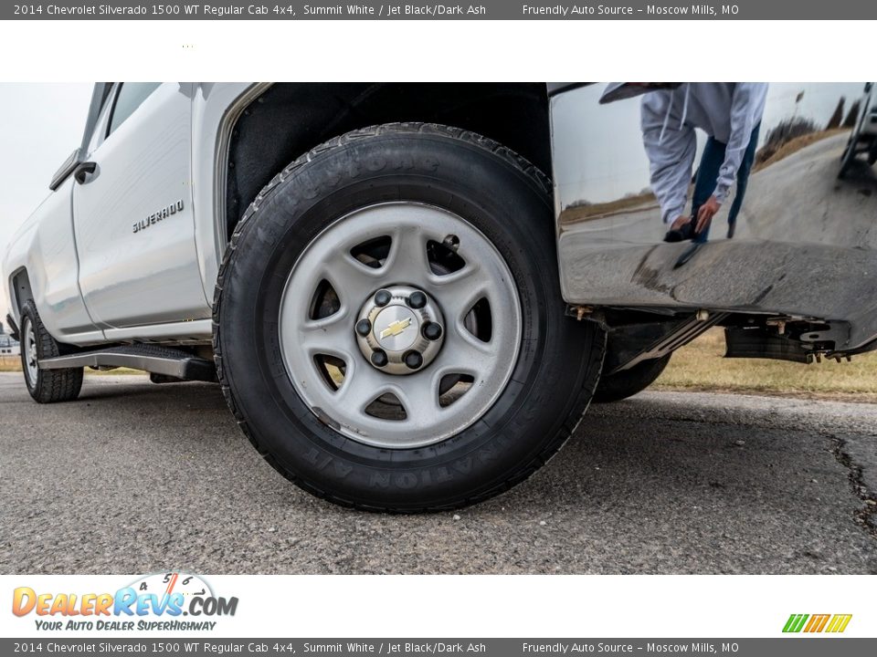 2014 Chevrolet Silverado 1500 WT Regular Cab 4x4 Summit White / Jet Black/Dark Ash Photo #2