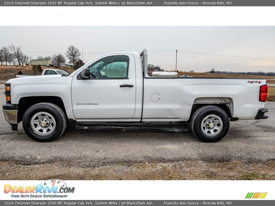 2014 Chevrolet Silverado 1500 WT Regular Cab 4x4 Summit White / Jet Black/Dark Ash Photo #7