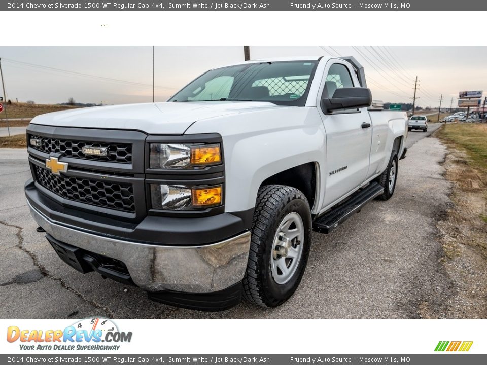 2014 Chevrolet Silverado 1500 WT Regular Cab 4x4 Summit White / Jet Black/Dark Ash Photo #8