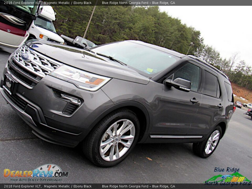 2018 Ford Explorer XLT Magnetic Metallic / Ebony Black Photo #27