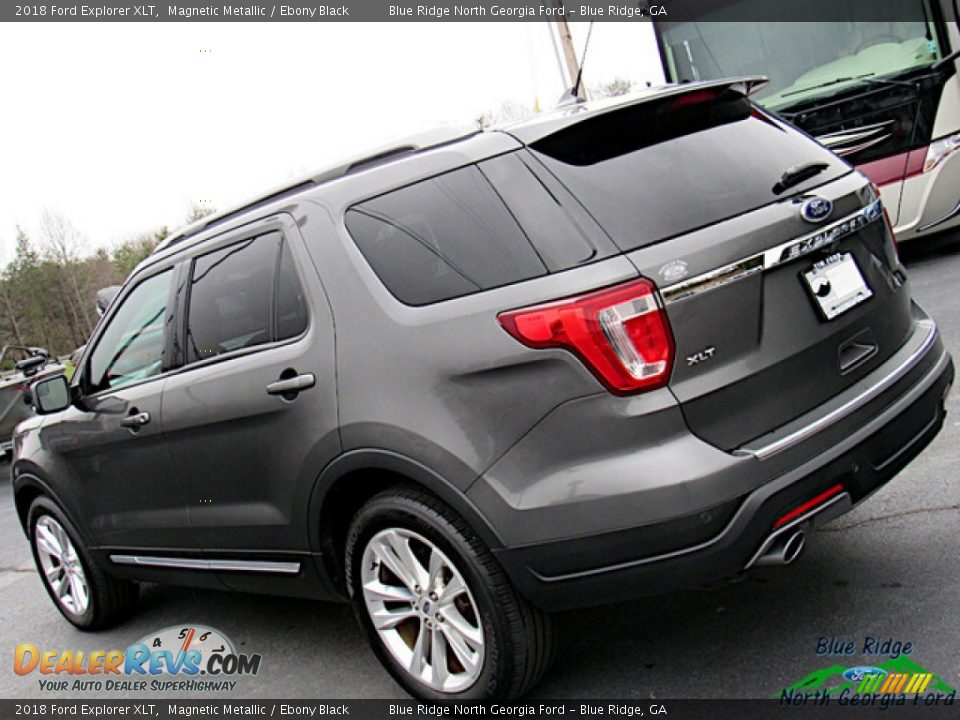 2018 Ford Explorer XLT Magnetic Metallic / Ebony Black Photo #30