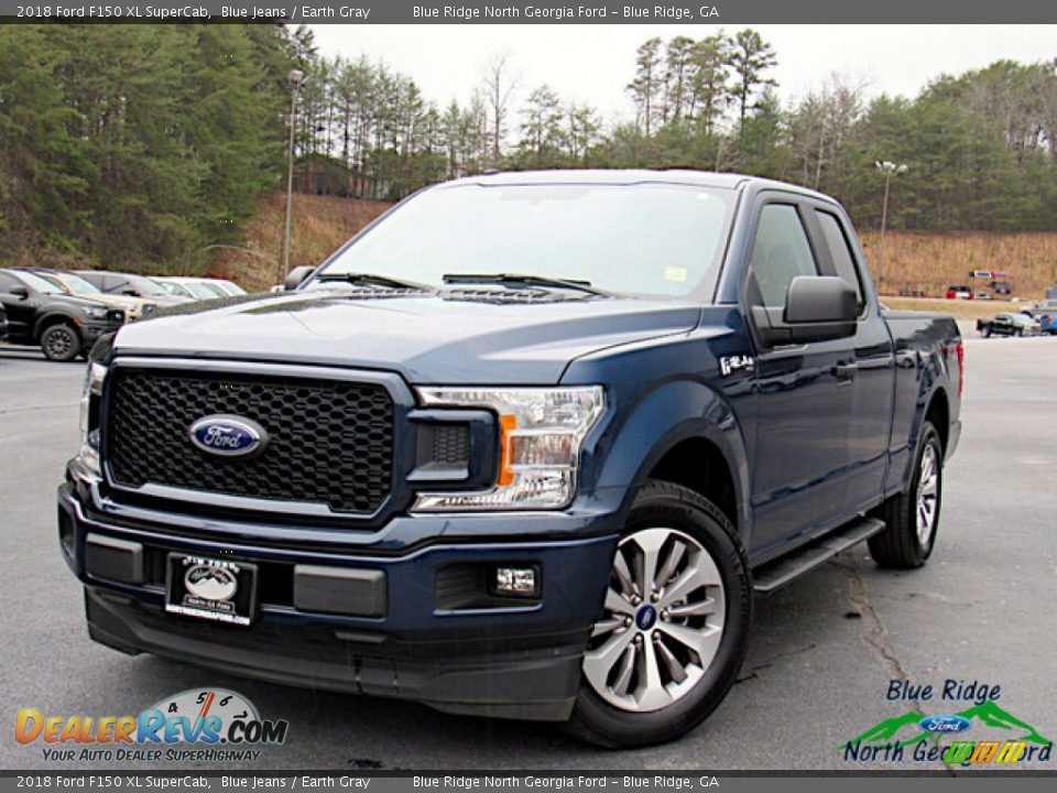 2018 Ford F150 XL SuperCab Blue Jeans / Earth Gray Photo #1