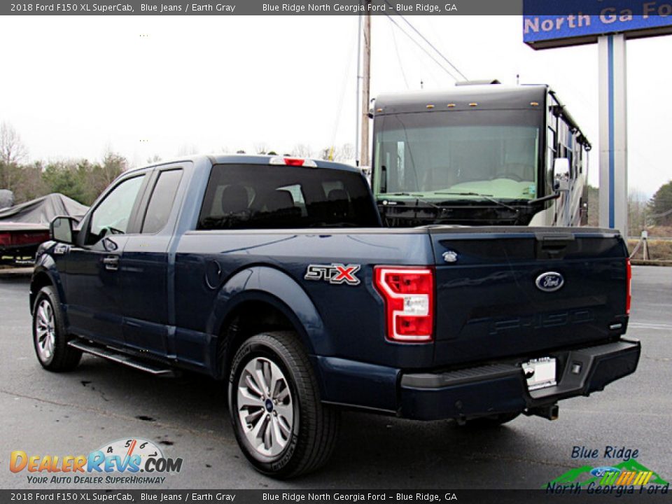 2018 Ford F150 XL SuperCab Blue Jeans / Earth Gray Photo #3