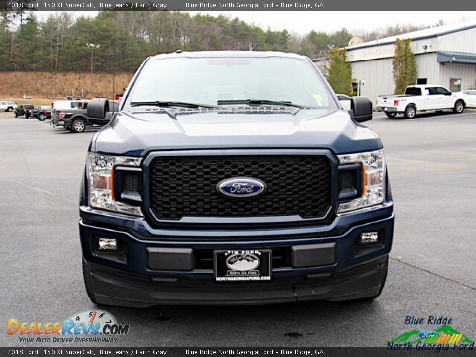 2018 Ford F150 XL SuperCab Blue Jeans / Earth Gray Photo #8