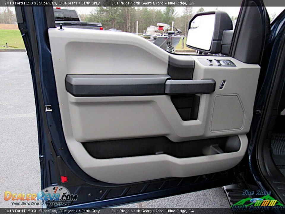 2018 Ford F150 XL SuperCab Blue Jeans / Earth Gray Photo #10