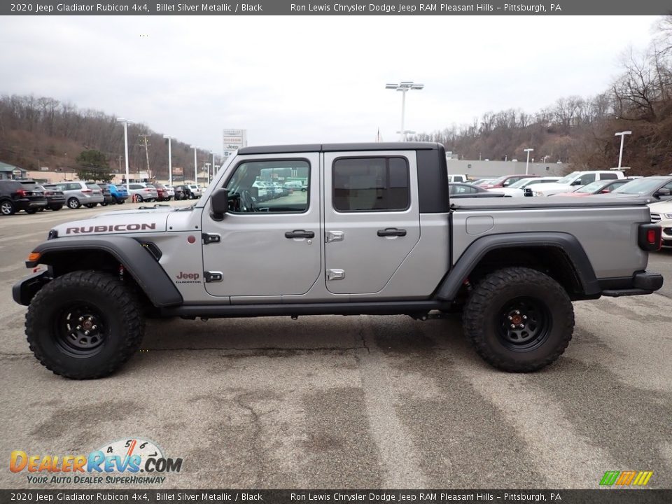 2020 Jeep Gladiator Rubicon 4x4 Billet Silver Metallic / Black Photo #2