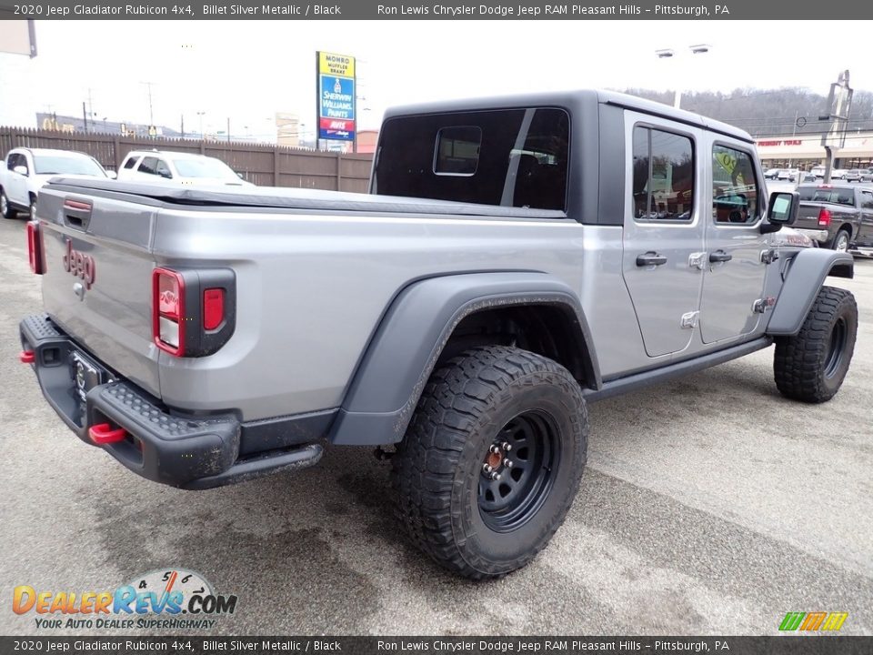 2020 Jeep Gladiator Rubicon 4x4 Billet Silver Metallic / Black Photo #5