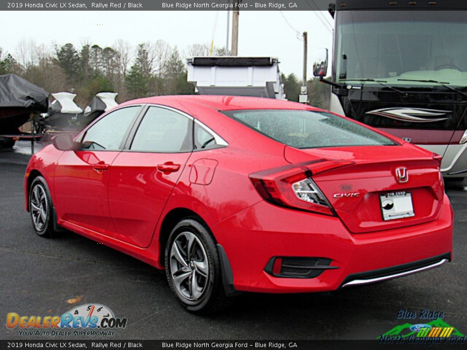 2019 Honda Civic LX Sedan Rallye Red / Black Photo #3