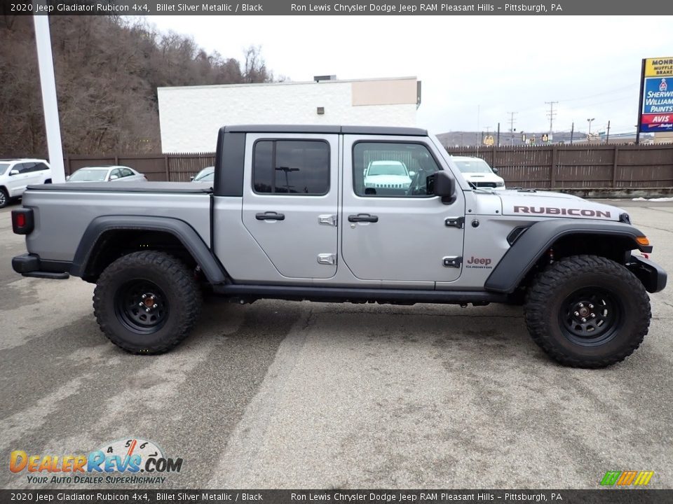 2020 Jeep Gladiator Rubicon 4x4 Billet Silver Metallic / Black Photo #7