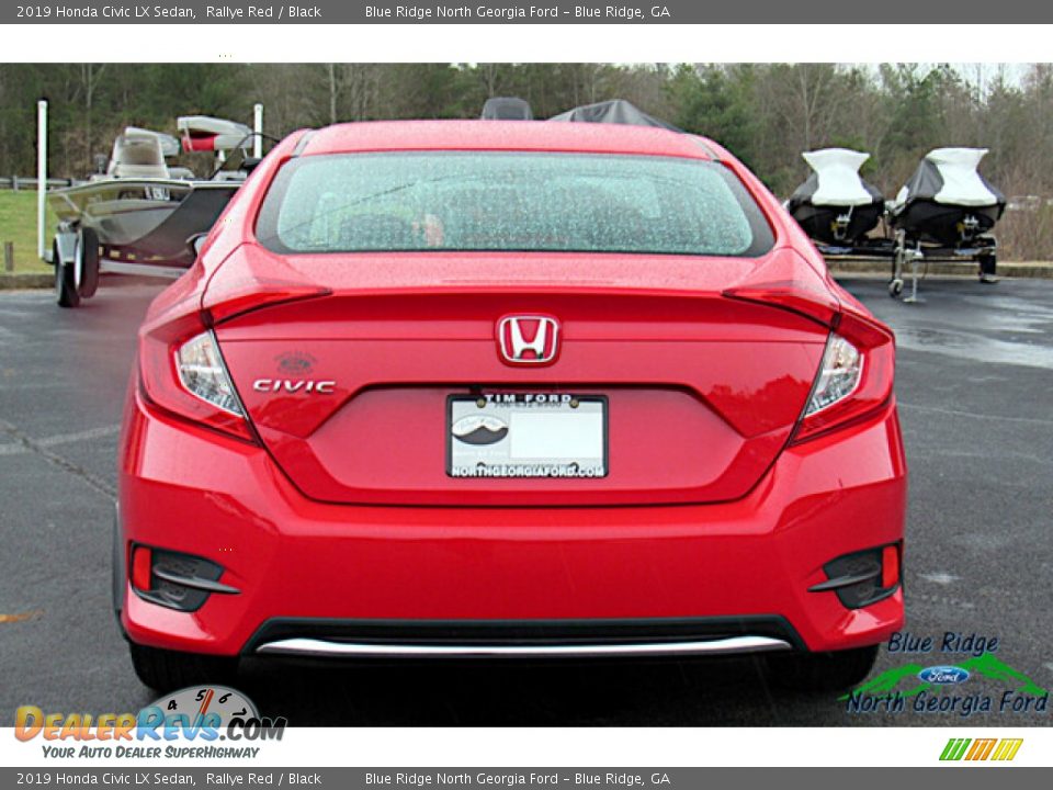 2019 Honda Civic LX Sedan Rallye Red / Black Photo #4